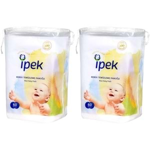 İpek Bebek Temizleme Pamuğu 120 Adet (2Pk*60)