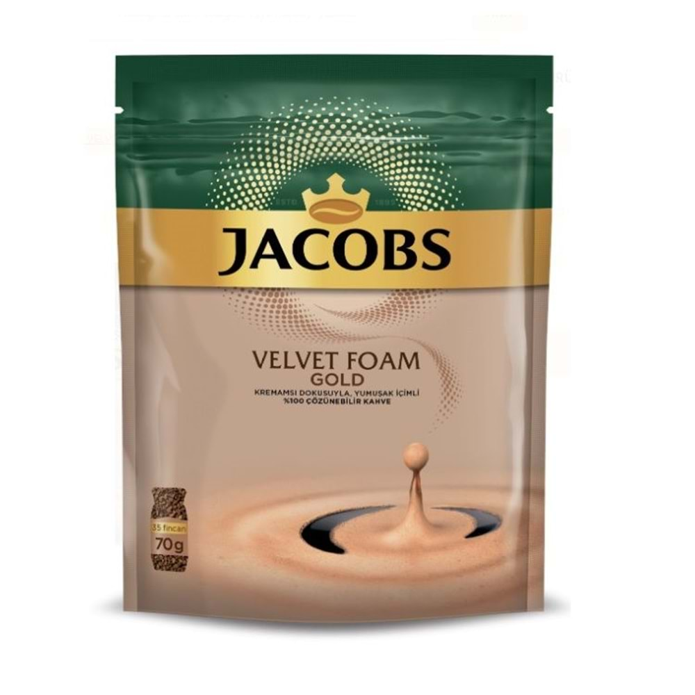 Jacobs Velvet Gold Foam Kahve 70GR (5 Li Set)