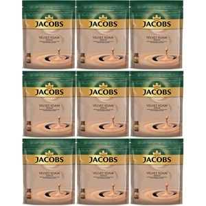 Jacobs Velvet Gold Foam Kahve 70GR (9 Lu Set)