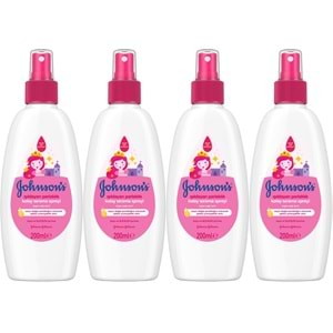 Johnsons Baby Bebek Kolay Tarama Spreyi 200ML 4 Lü Set Işıldayan Parlaklık