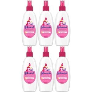 Johnsons Baby Bebek Kolay Tarama Spreyi 200ML 6 Lı Set Işıldayan Parlaklık