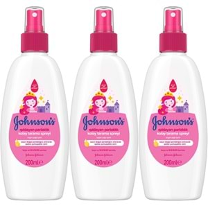 Johnsons Baby Bebek Kolay Tarama Spreyi 200ML 3 Lü Set Işıldayan Parlaklık