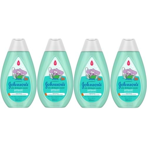 Johnsons Baby Bebek Şampuanı 500ML Kral Şakir Söz Dinleyen Saçlar (4 Lü Set)