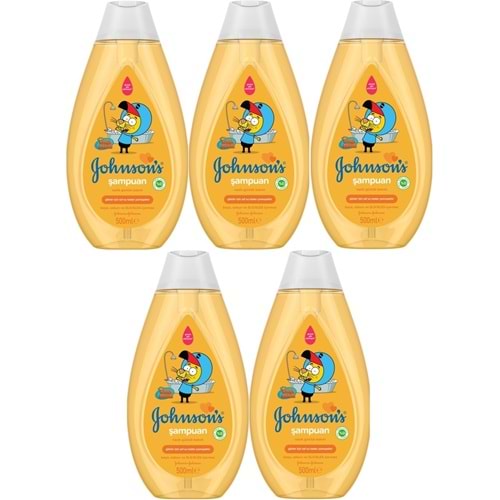 Johnsons Baby Bebek Şampuanı 500ML Kral Şakir Klasik (5 Li Set)