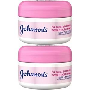 Johnsons Soft Nemlendirici Yüz ve Vücut Kremi 200ML (2 Li Set)