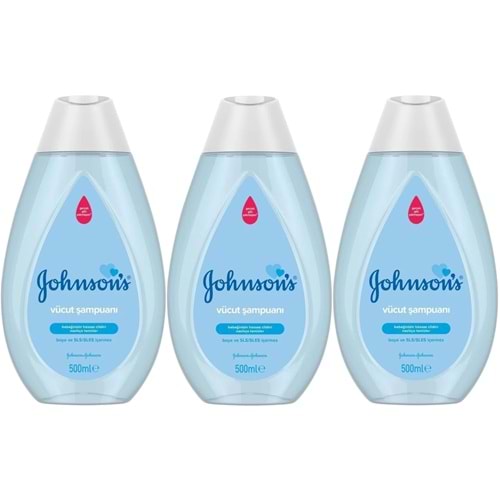 Johnsons Baby Vücut Şampuanı 500ML (3 Lü Set)