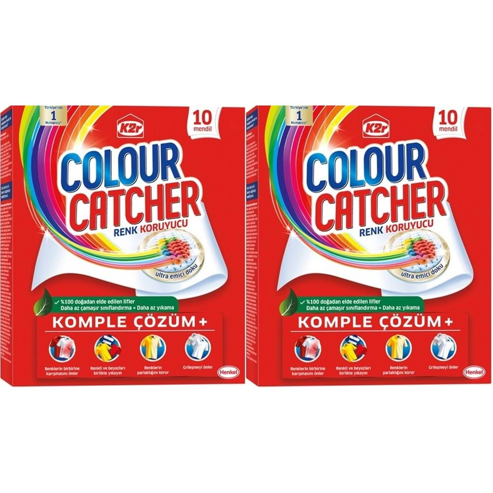 K2R Colour Catcher Renk Koruyucu Mendil 20 Li Set (2PK*10)