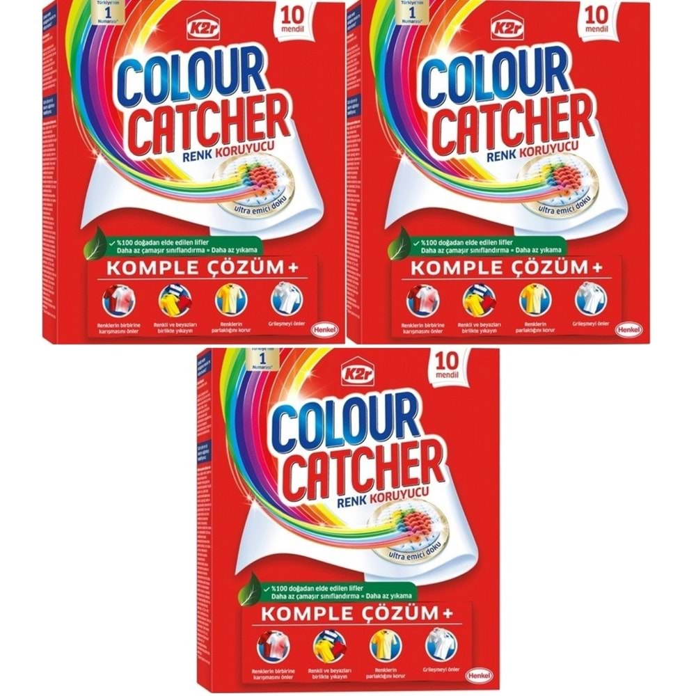 K2R Colour Catcher Renk Koruyucu Mendil 30 Lu Set (3PK*10)