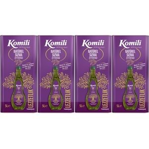 Komili Zeytinyağı 20LT Natural Ege Sızması (Teneke) (4PK*5LT)