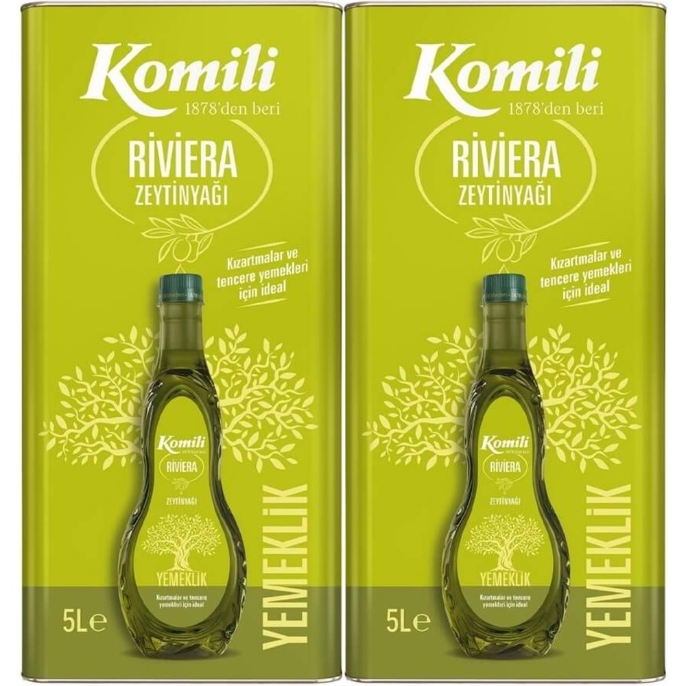 Komili Zeytinyağı 10LT Riviera (Teneke) (2PK*5LT)