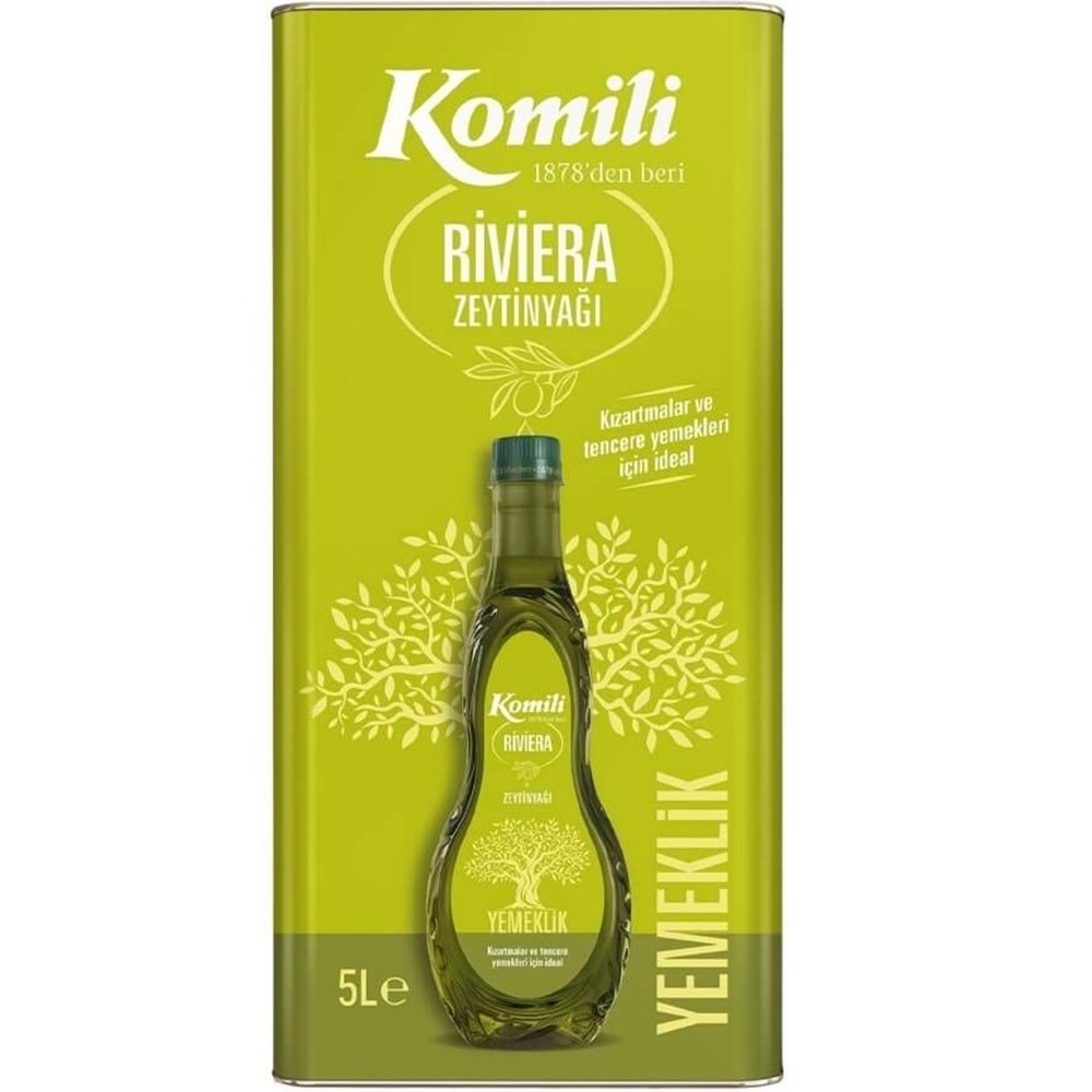 Komili Zeytinyağı 20LT Riviera (Teneke) (4PK*5LT)