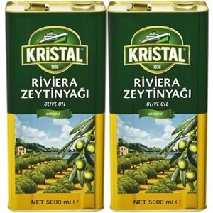 Kristal Zeytinyağı 10LT Riviera (Teneke) (2PK*5LT)