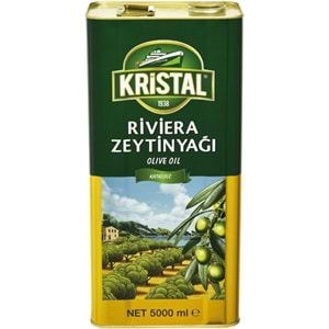 Kristal Zeytinyağı 10LT Riviera (Teneke) (2PK*5LT)