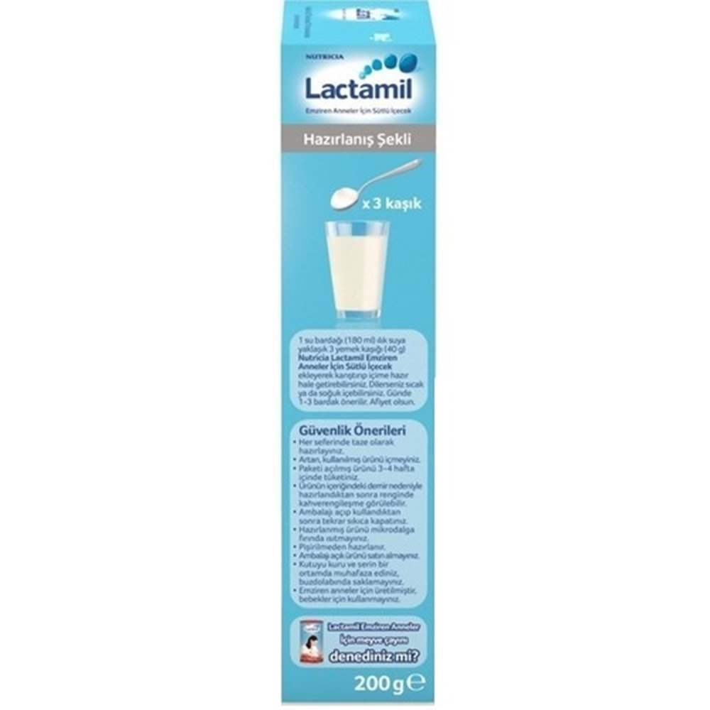 Nutrıcıa Lactamil 200GR (Emziren Anneler İçin Sütlü İçeçek) (2 Li Set)