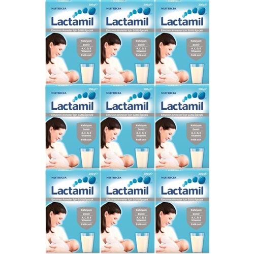 Nutrıcıa Lactamil 200GR (Emziren Anneler İçin Sütlü İçeçek) (9 Lu Set)
