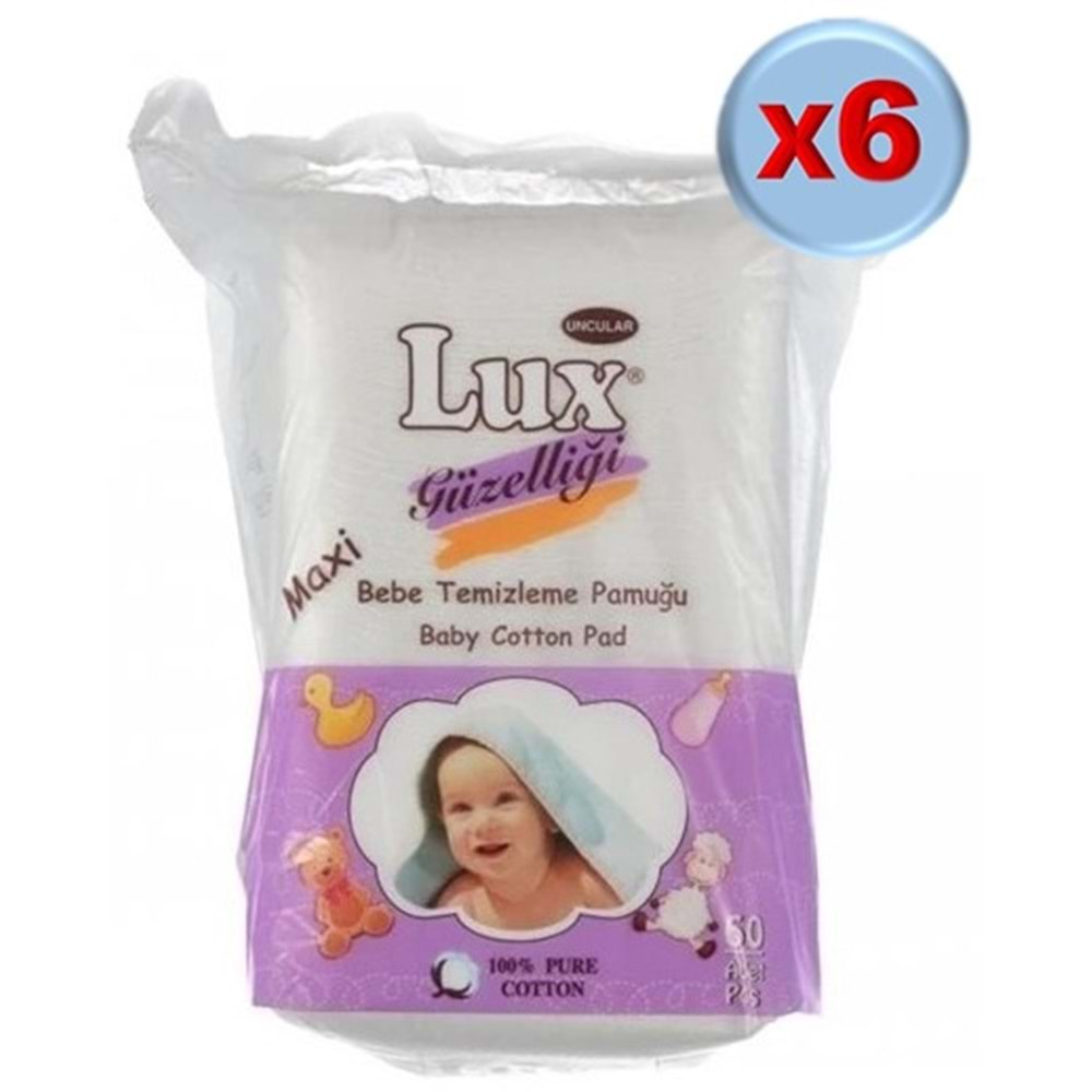 Lüx Bebek Temizleme Pamuğu 360 Adet (6Pk*60)