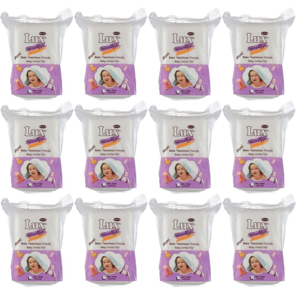 Lüx Bebek Temizleme Pamuğu 720 Adet (12Pk*60)