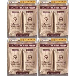 Mehmet Efendi Kurukahveci Türk Kahvesi 6GR Tek Fincanlık (48 Li Set) (4PK*12)