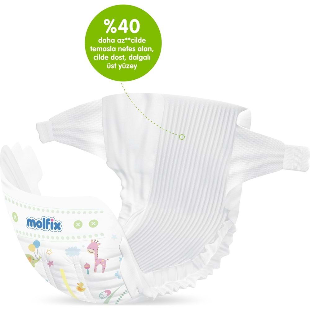 Molfix Pure&Soft Bebek Bezi Beden:4 (7-14Kg) Maxi 516 Adet Ekstra Ultra Avantaj Pk