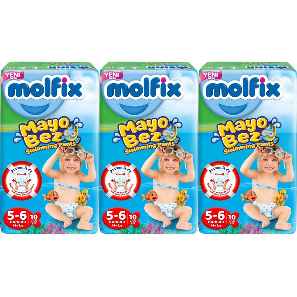 Molfix Swimming Pants (Mayo Bez) Beden:5-6 (14+Kg) 30 Adet