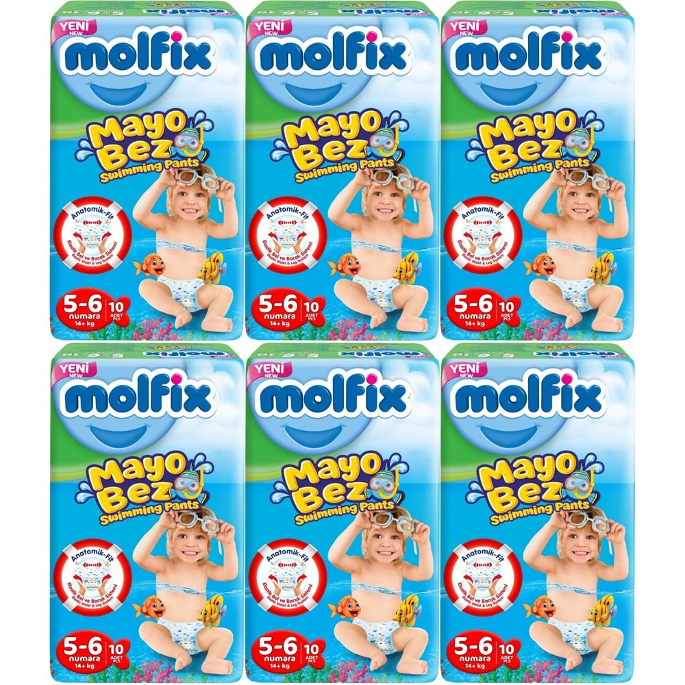 Molfix Swimming Pants (Mayo Bez) Beden:5-6 (14+Kg) 60 Adet