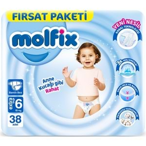 Molfix Bebek Bezi Beden:6 (15+KG) Extra Large 228 Adet Ekstra Fırsat Pk