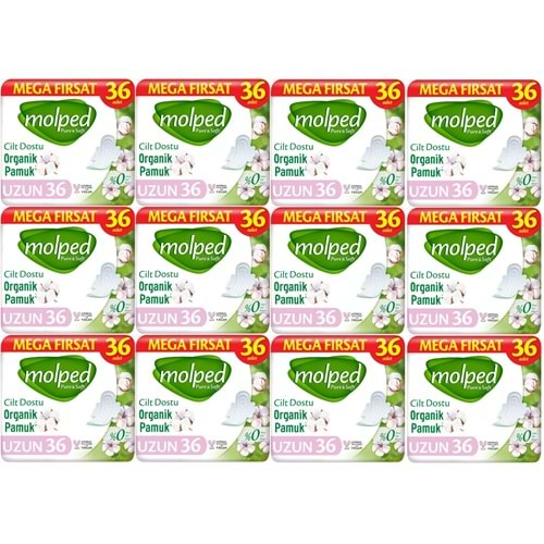 Molped Pure&Soft Hijyenik Ped Uzun 432 (12PK*36) Adet Mega Pk