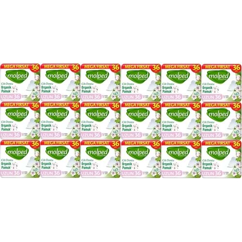 Molped Pure&Soft Hijyenik Ped Uzun 648 (18PK*36) Adet Mega Pk