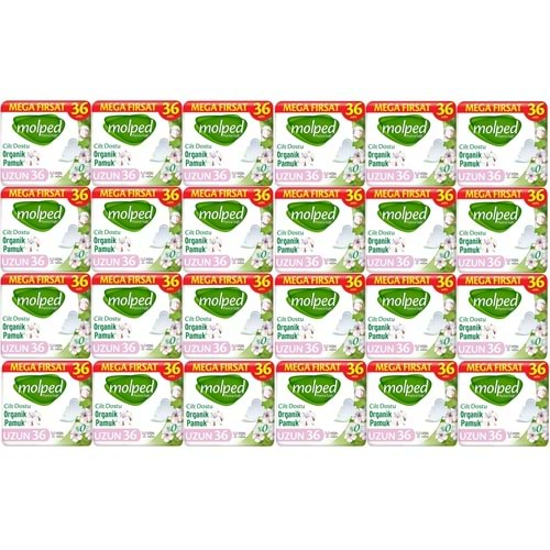 Molped Pure&Soft Hijyenik Ped Uzun 864 (24PK*36) Adet Mega Pk