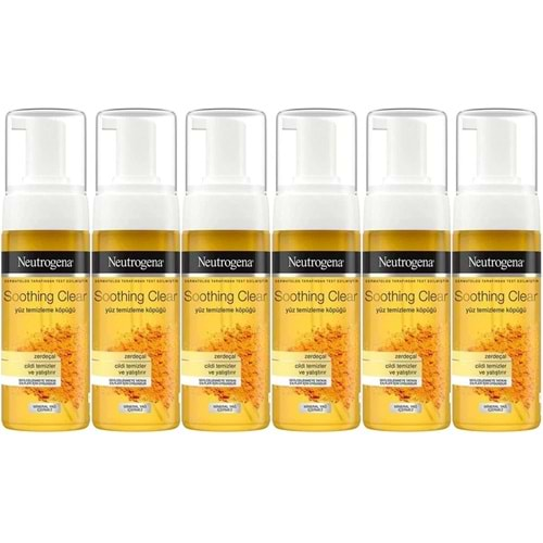 Neutrogena Soothing Clear Yüz Temizleme Köpüğü 150ML (6 Lı Set)