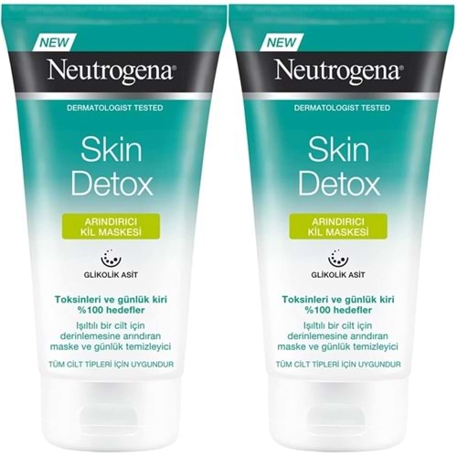 Neutrogena Skin Detox Arındırıcı Kil Maskesi 150ML (2 Li Set)