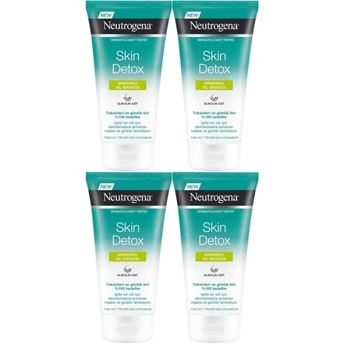 Neutrogena Skin Detox Arındırıcı Kil Maskesi 150ML (4 Lü Set)