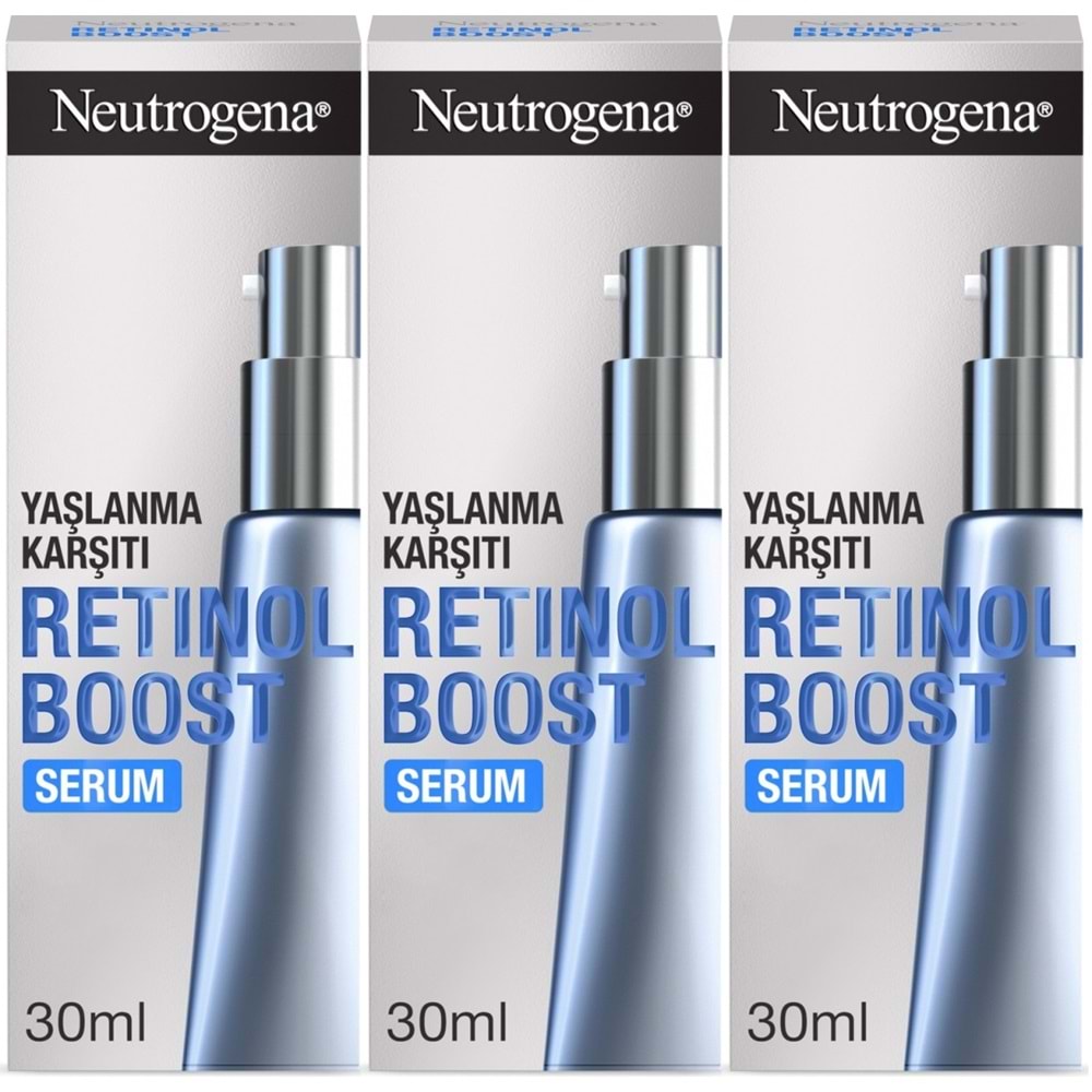 Neutrogena Retinol Boost Serum Antiaging 30ML (Yaşlanma Karşıtı Serum) (3 Lü Set)
