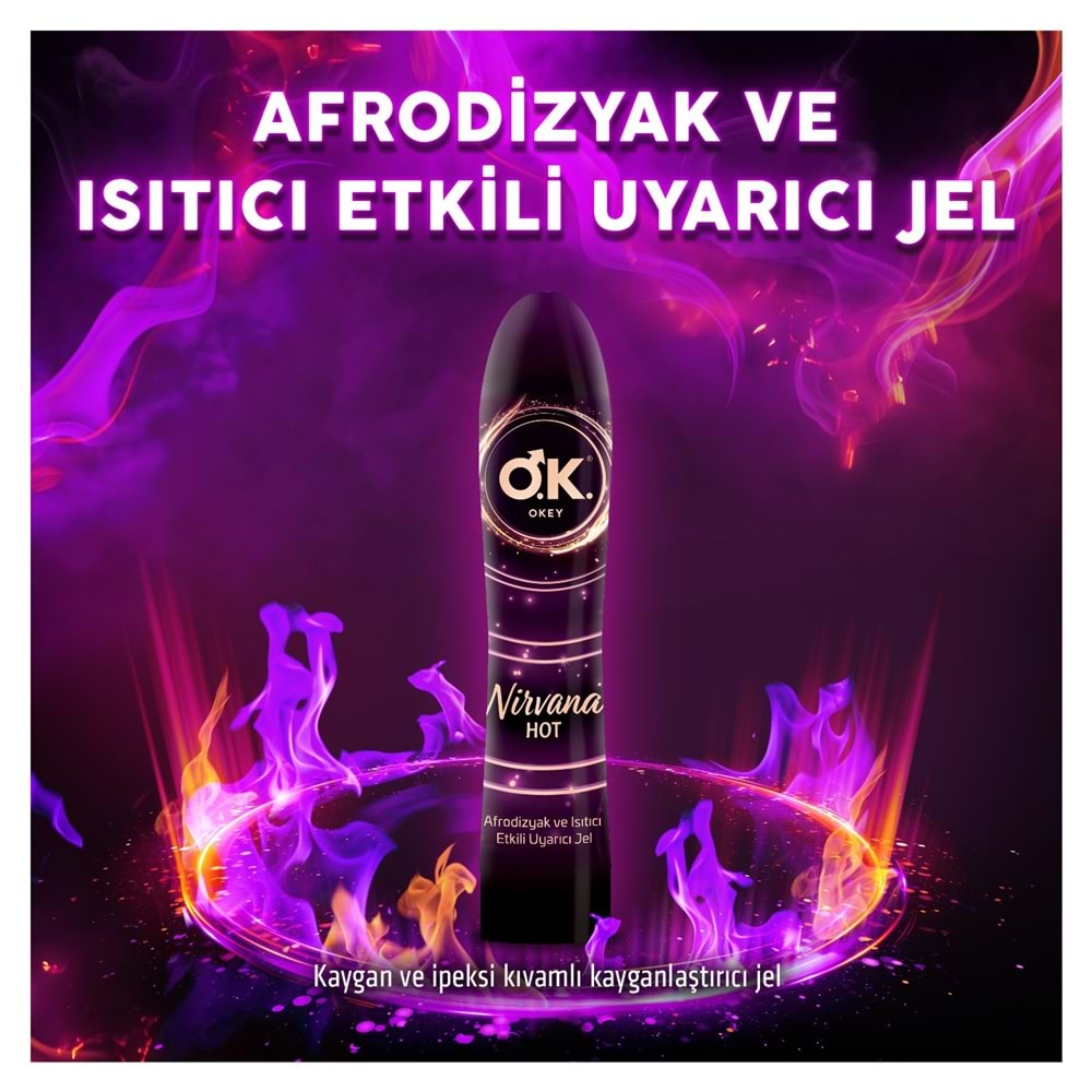 Okey Kayganlaştırıcı Jel 100ML Nirvana Hot (2 Li Set)