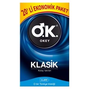Okey Prezervatif 60 Adet Klasik Ekonomik Pk (3 Lü Set)