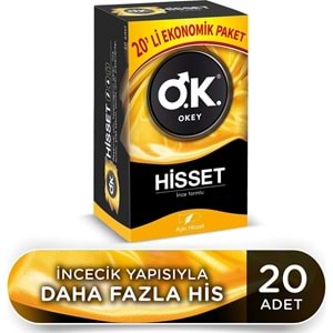 Okey Prezervatif 100 Adet Hisset Ekonomik Pk (5 Li Set)