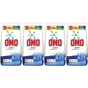 Omo Matik Toz Çamaşır Deterjanı 40KG Beyazlar ve Renkliler (4PK*10KG) (264 Yıkama)