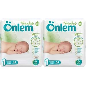 Önlem Bebek Bezi Botanika Beden:1 (2-5Kg) Yenidoğan 128 Adet Süper Ekonomik Pk