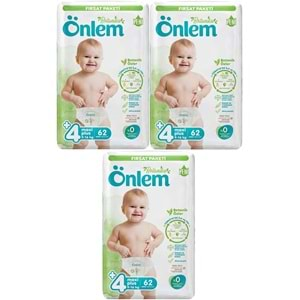 Önlem Bebek Bezi Botanika Beden:4+ (9-16KG) Maxi Plus 186 Adet Aylık Fırsat Pk