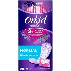 Orkid Günlük Ped Günlük Koruma Normal 84 Adet Ekonomik Paket (Tekli Paketlerde) (3PK*28)