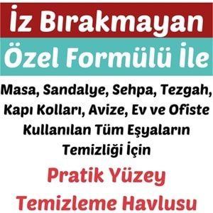 Pafilya Yüzey Temizlik Havlusu Beyaz Sabun Kokulu-Karbonat ve Sirkeli 102 Yaprak (3 Lü Set)