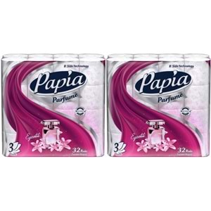 Papia Tuvalet Kağıdı (3 Katlı) 64 Lü Pk (2PK*32) Egzotik Parfümlü