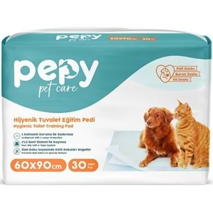 Pepy Evcil Hayvan Tuvalet Eğitim Pedi 60*90CM 120 Adet (4PK*30)