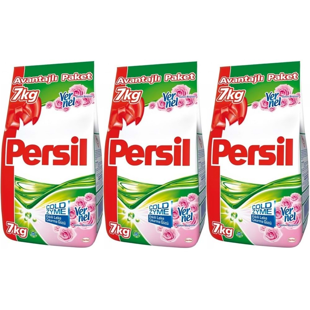 Persil Matik Toz Çamaşır Deterjanı 7+7+7:21KG Gülün Büyüsü Renkli Beyaz+Color/Renkli (138 Yıkama)