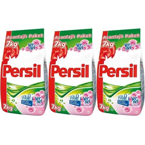 Persil Matik Toz Çamaşır Deterjanı 7+7+7:21KG Gülün Büyüsü Renkli Beyaz+Color/Renkli (138 Yıkama)