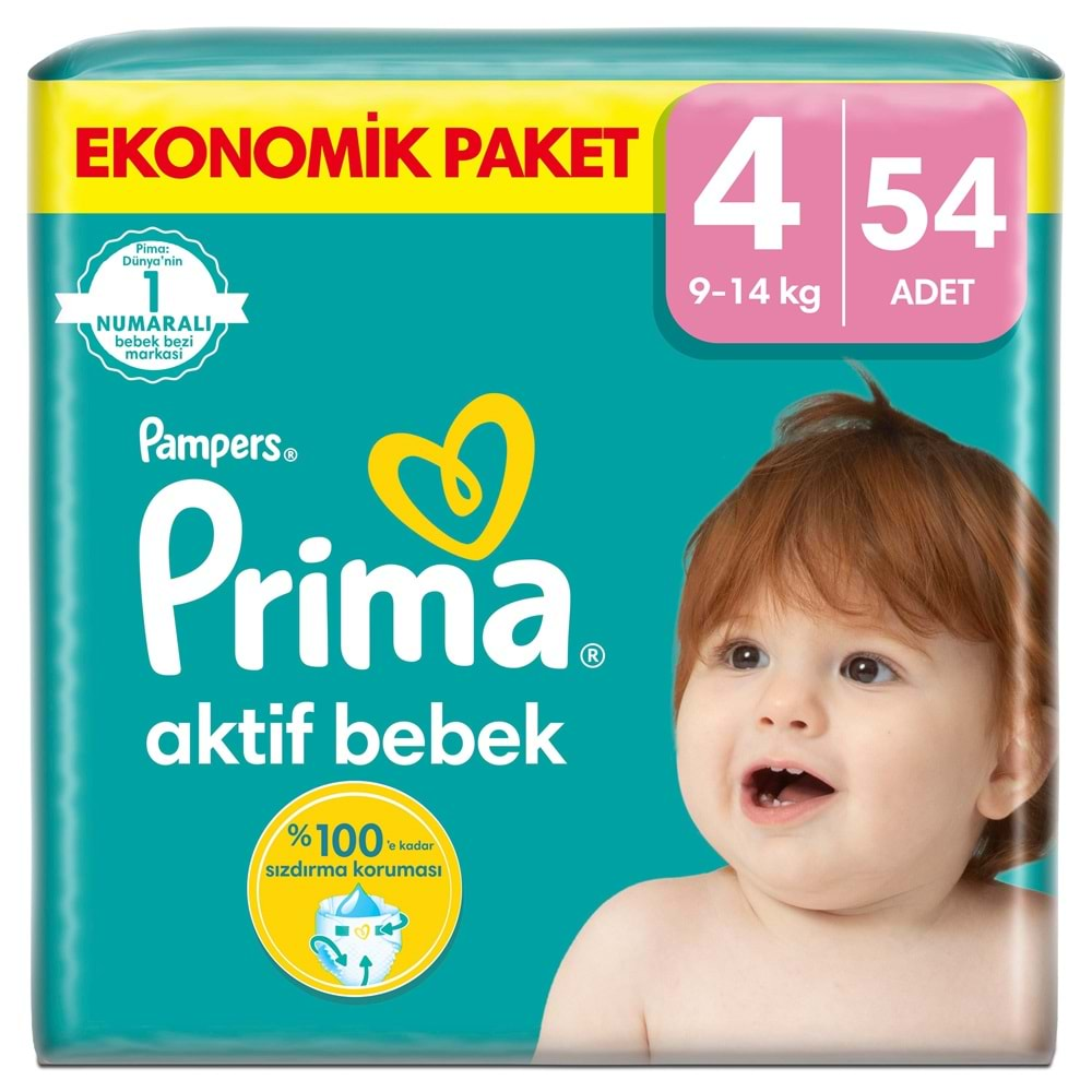 Prima Bebek Bezi Beden:4 (9-14Kg) Maxi 432 Adet Ultra Ekonomik Fırsat Pk