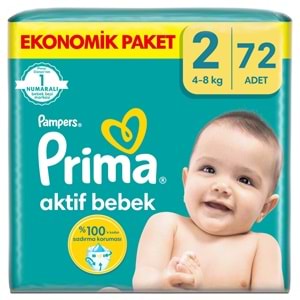 Prima Bebek Bezi Beden:2 (4-8Kg) Mini 144 Adet Süper Ekonomik Pk
