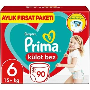 Prima Külot Bebek Bezi Beden:6 (15+KG) Extra Large 360 Adet Aylık Avantaj Fırsat Pk