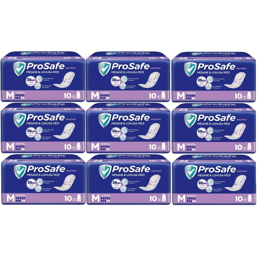 Prosafe Mesane & Lohusa Pedi M-Orta Normal 90 Adet (9PK*10)