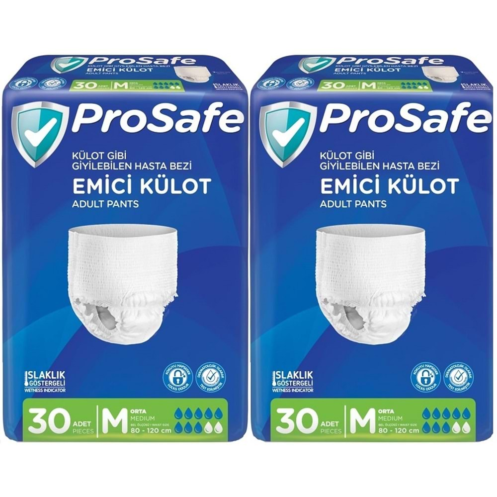 Prosafe Emici Külot Hasta Bezi Orta-Medium 60 Adet (2PK*30)